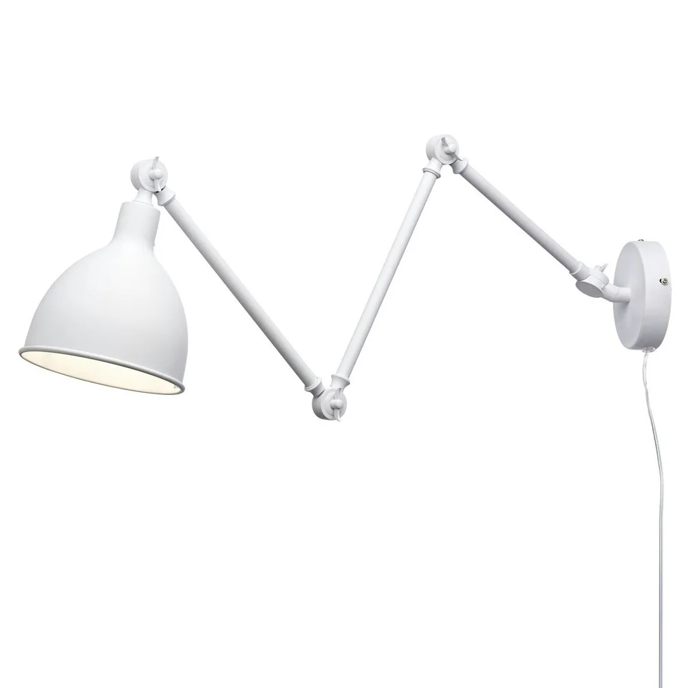 Bazar Vegglampe Lang Arm, Hvit v:2853755 Bazar Vegglampe Lang Arm, Hvit v:2853755