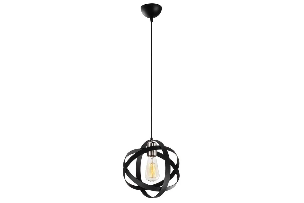 Taklampe Voroa Svart / Nikkel v:6259373