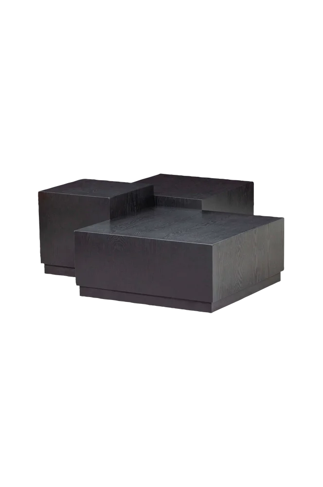 Sett med 3 sidebord Pim – Svart m v:6040513 Sett med 3 sidebord Pim – Svart m v:6040513
