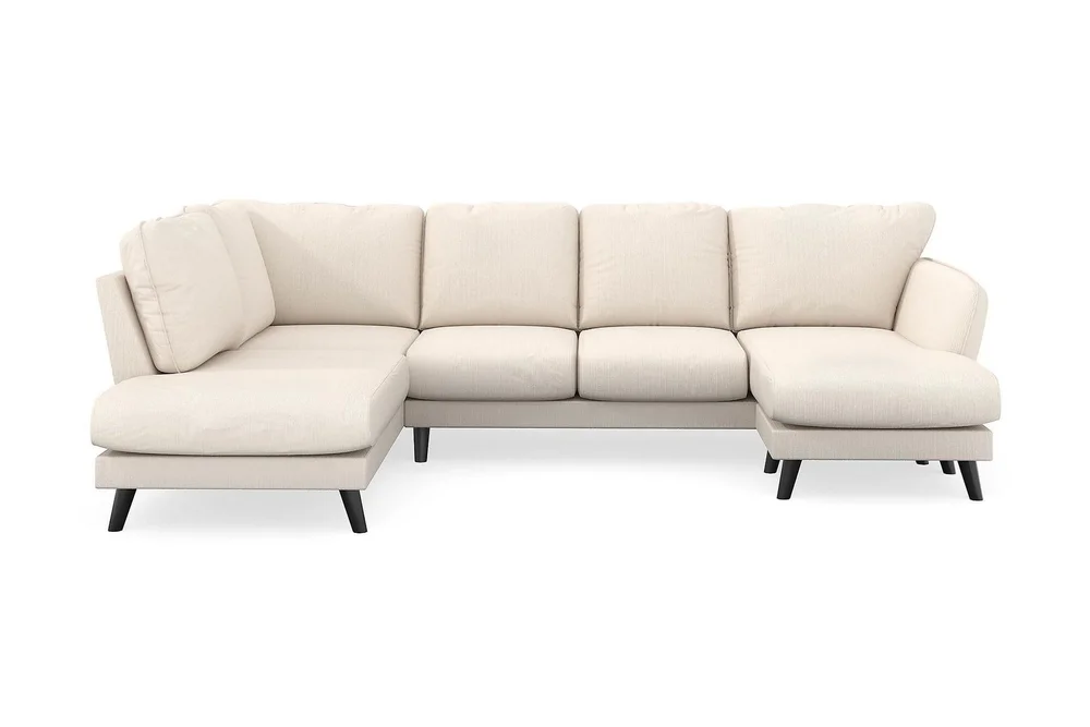 Trend Lyx 4-seters Høyrevendt U-formet Sofa med Divan og Sjeselong i Manchester v:9566637