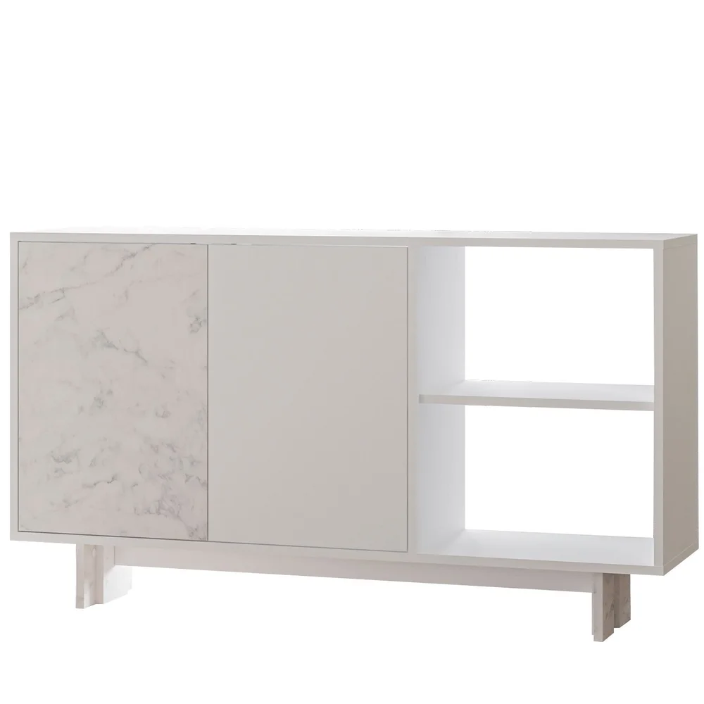 Konsollbord Homitis Ravello (140 x 80 x 35 cm) Hvit marmor v:9202016