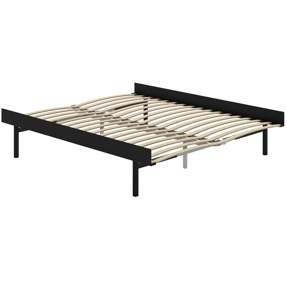 Forlengbar Seng Med Ribber 90-180 cm, Sort v:4071291 Forlengbar Seng Med Ribber 90-180 cm, Sort v:4071291