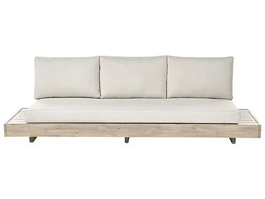 Hagesofa 3-seter MARETTIMO Sertifisert akasietre Beige v:8256103