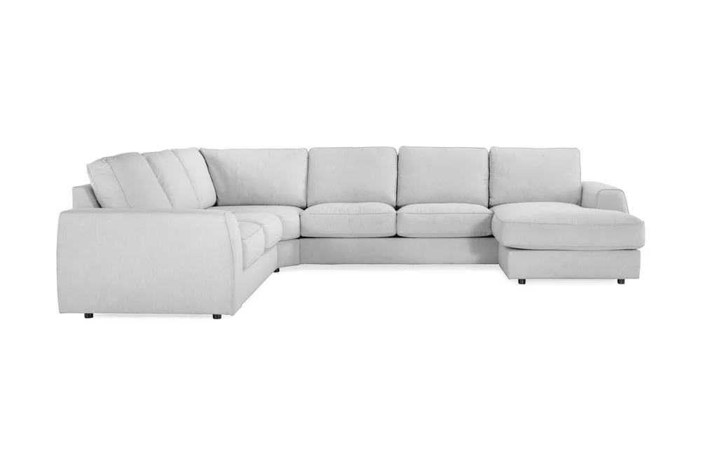 Optus Lyx 5-seters Høyrevendt U-formet Hjørnesofa med Divan i Stoff v:6915488 Optus Lyx 5-seters Høyrevendt U-formet Hjørnesofa med Divan i Stoff v:6915488