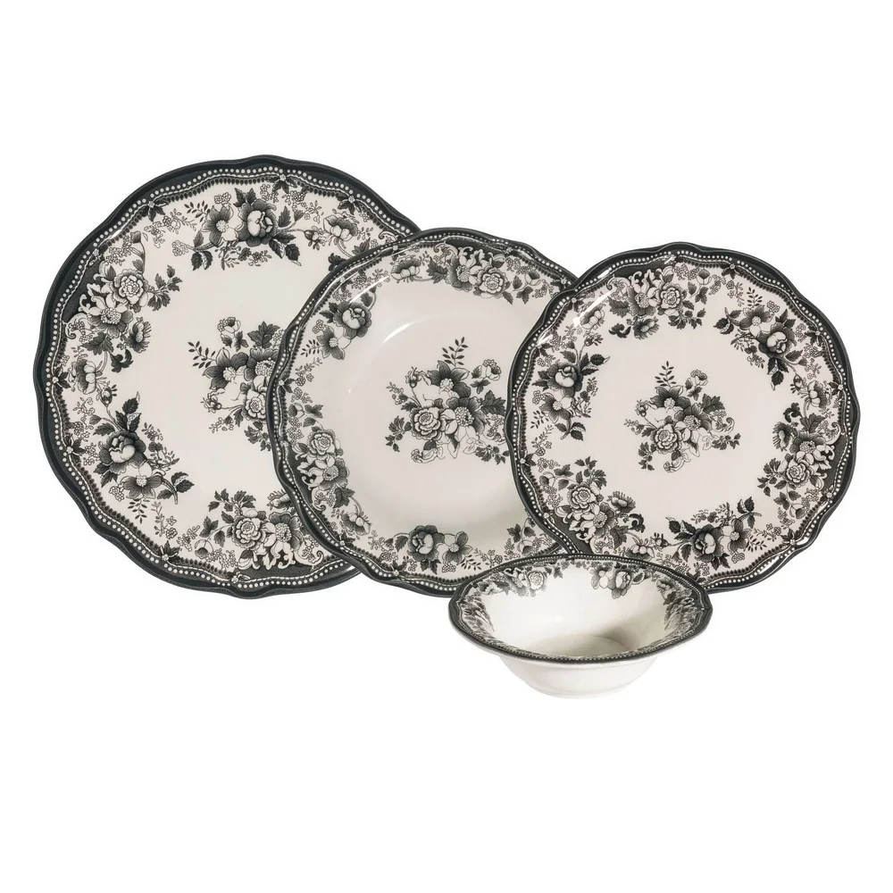 Middagsservise (24 deler) Opviq Velour Antrasitt Fulya 24 (32 x 36 x 41 cm) Hvit Antrasitt v:9978612 Middagsservise (24 deler) Opviq Velour Antrasitt Fulya 24 (32 x 36 x 41 cm) Hvit Antrasitt v:9978612