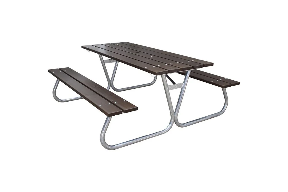 Piknikbord Stabil Metall Uten Ryggstøtte v:7611065 Piknikbord Stabil Metall Uten Ryggstøtte v:7611065