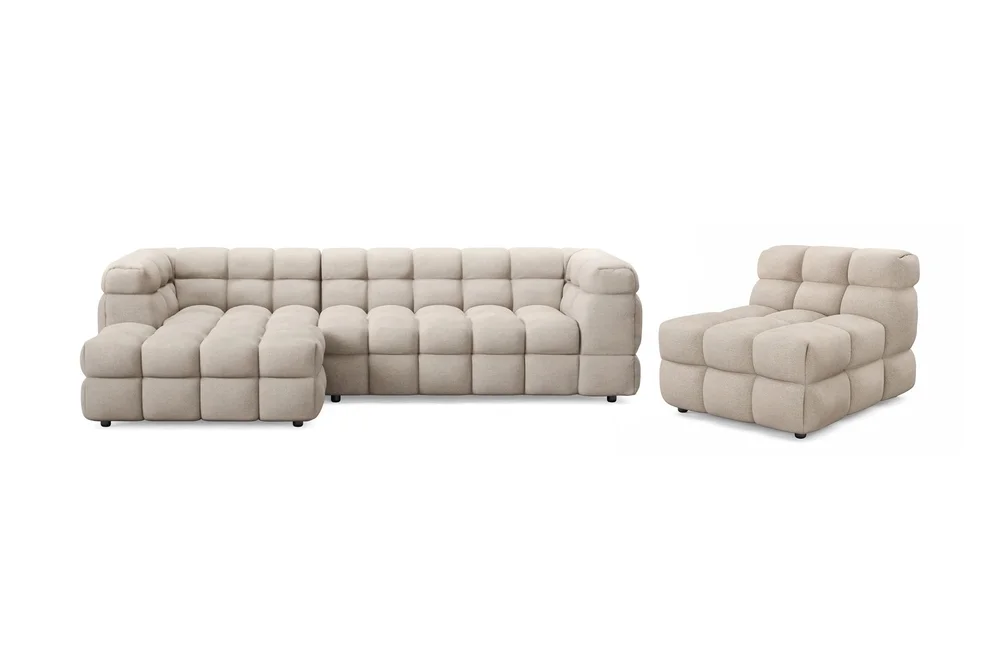 Elise Boblete Sofagruppe 4-seter Divansofa Venstre + Lenestol v:4140479