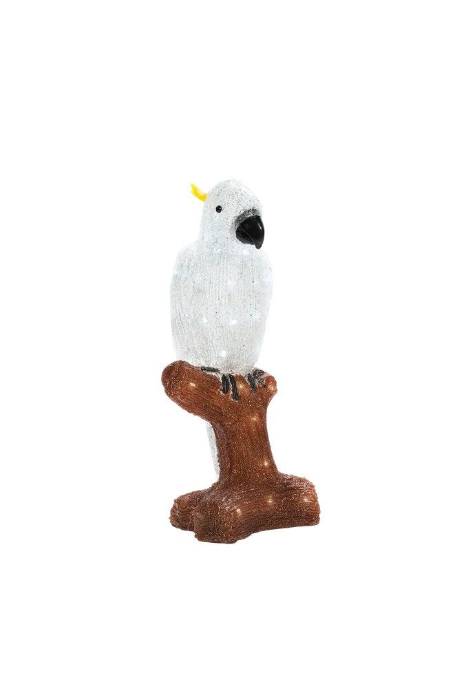 Papegøye LED høyde 47 cm – Hvit – Belysning | m v:8822211