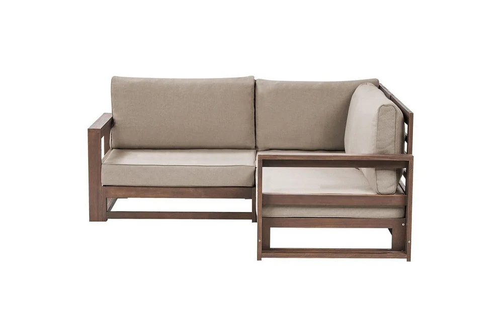 Hörnsoffa Beliani Timor Ljus trä/grått/beige, Ja Dark wood||Grey||Beige v:6443496 Hörnsoffa Beliani Timor Ljus trä/grått/beige, Ja Dark wood||Grey||Beige v:6443496