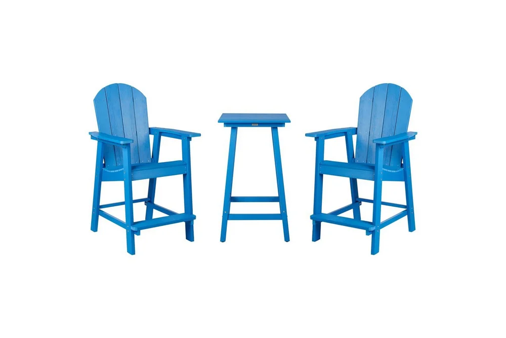 Cafeset Beliani Adirondack Blå blue v:6059136 Cafeset Beliani Adirondack Blå blue v:6059136
