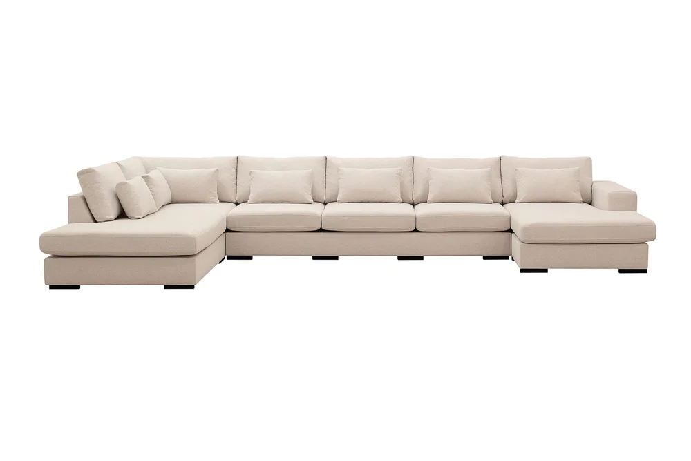 Grande 6-seters U-Sofa med Divan Høyre v:4387877