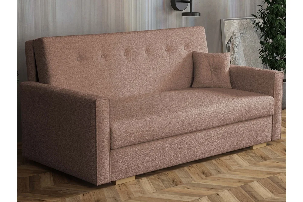 Ajiz Sovesofa 3-seter i Bouclé v:5776175