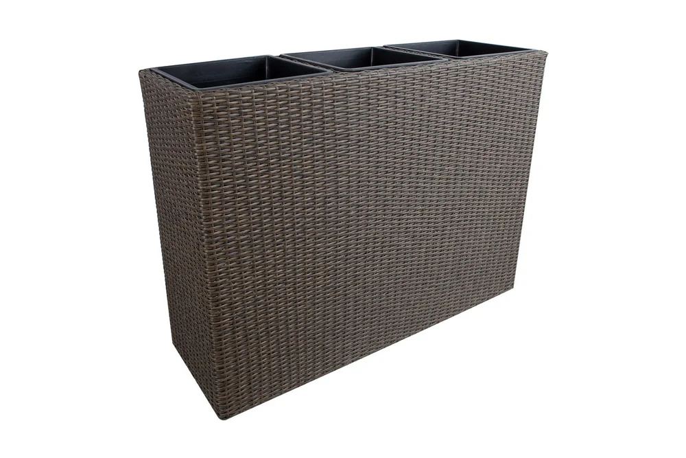 Wicker Dyrkingskasse 110x39xH88 cm Mørkebrun v:3899485 Wicker Dyrkingskasse 110x39xH88 cm Mørkebrun v:3899485