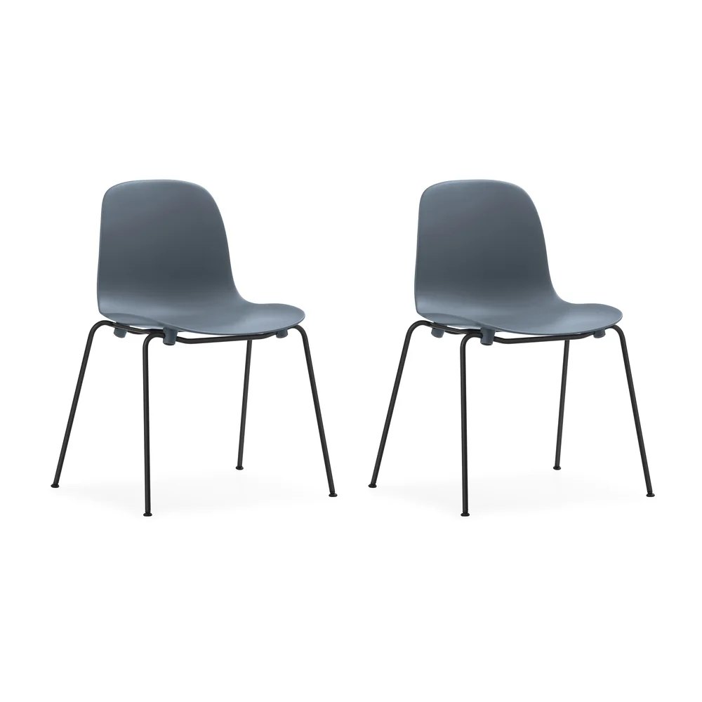 Form Chair stablebar stol svarte ben 2-pk v:1628659