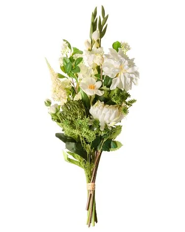 Kunstig blomsterbukett LOURO 70 cm Hvit v:8953831