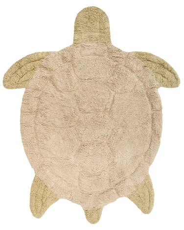 Barneteppe TORTIE Beige 110 x 130 cm Bomull v:2669531