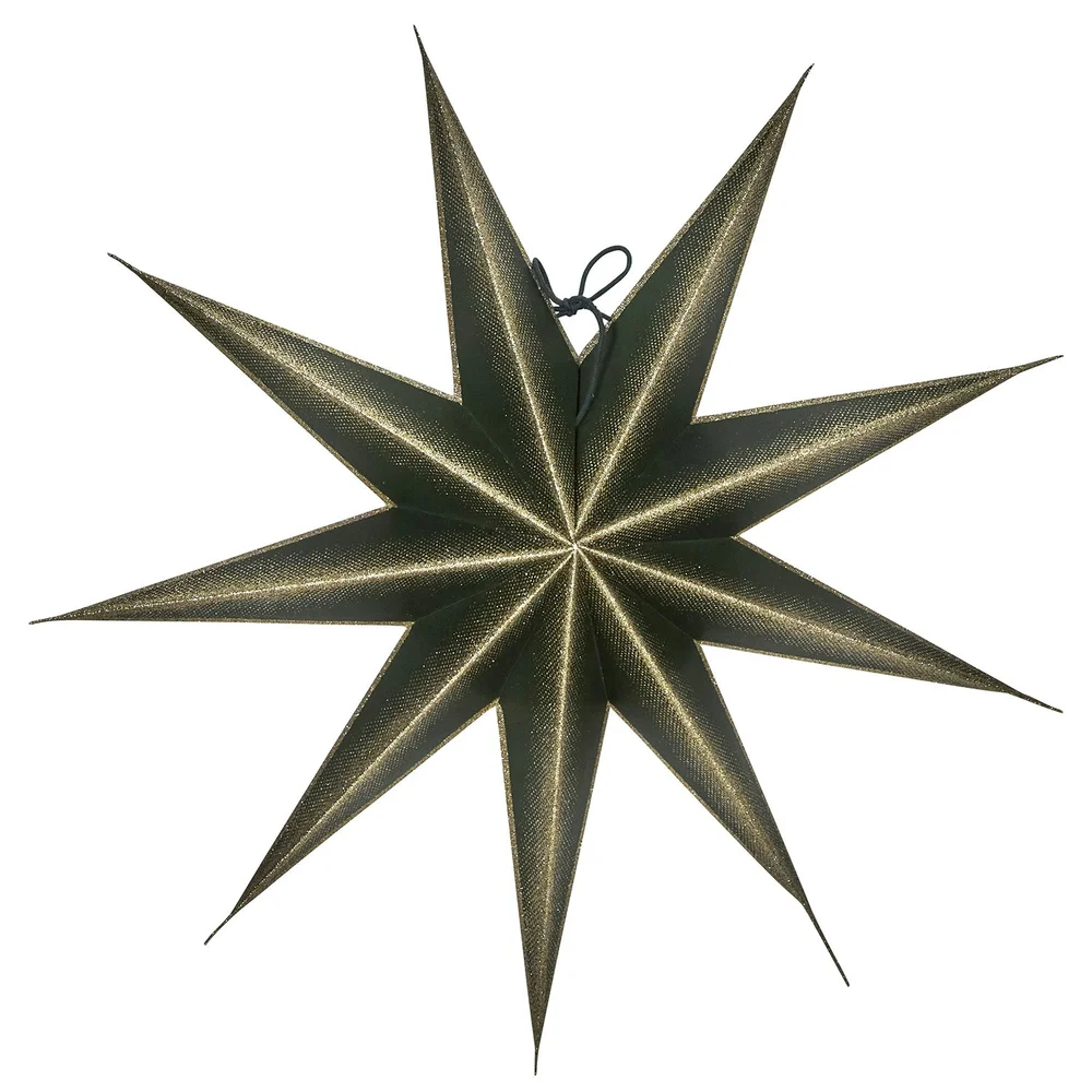 D9 Point Stjerne Ø45cm, Grønn/Champagne v:2543811