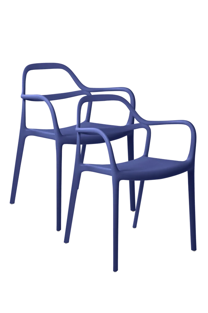 KARLABY armstol 2-pk - Blå m v:9181893