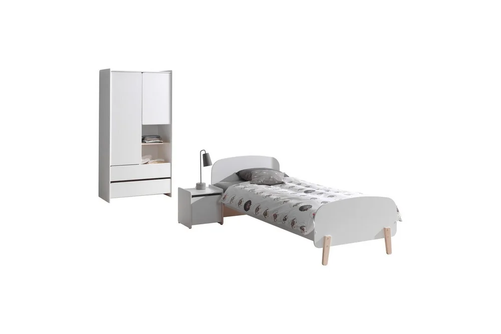 Garderobe med seng nattbord Kiddy v:6314601 Garderobe med seng nattbord Kiddy v:6314601