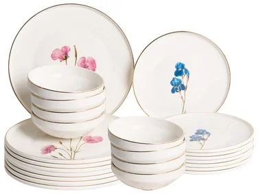 Sett med 24 serviser HYSSOP Porselen Hvit v:5060294 Sett med 24 serviser HYSSOP Porselen Hvit v:5060294
