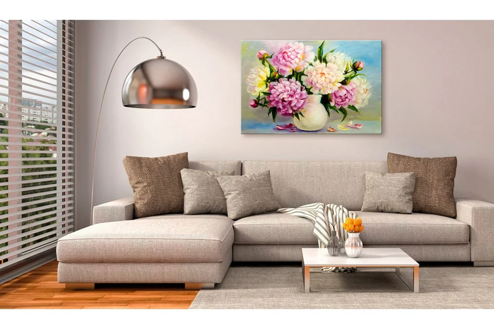 Tavle Peonies: Bouquet Of Happiness 120X80 v:1230114
