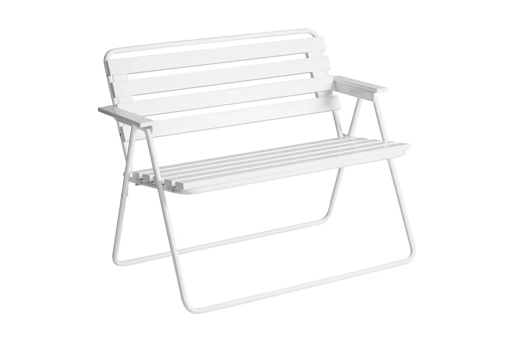 Benk Retro 322 2-pers. Hvit v:1679658