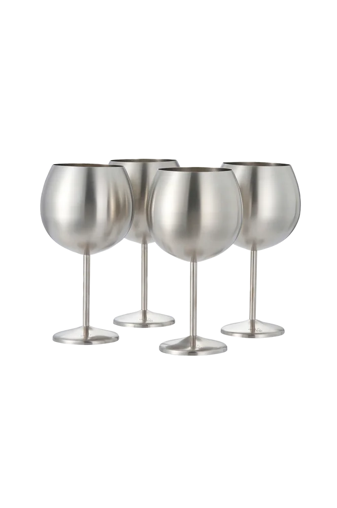 Gin-glass matt 4-pakning – Sølv – Kjøkken & husholdning | m v:2996935