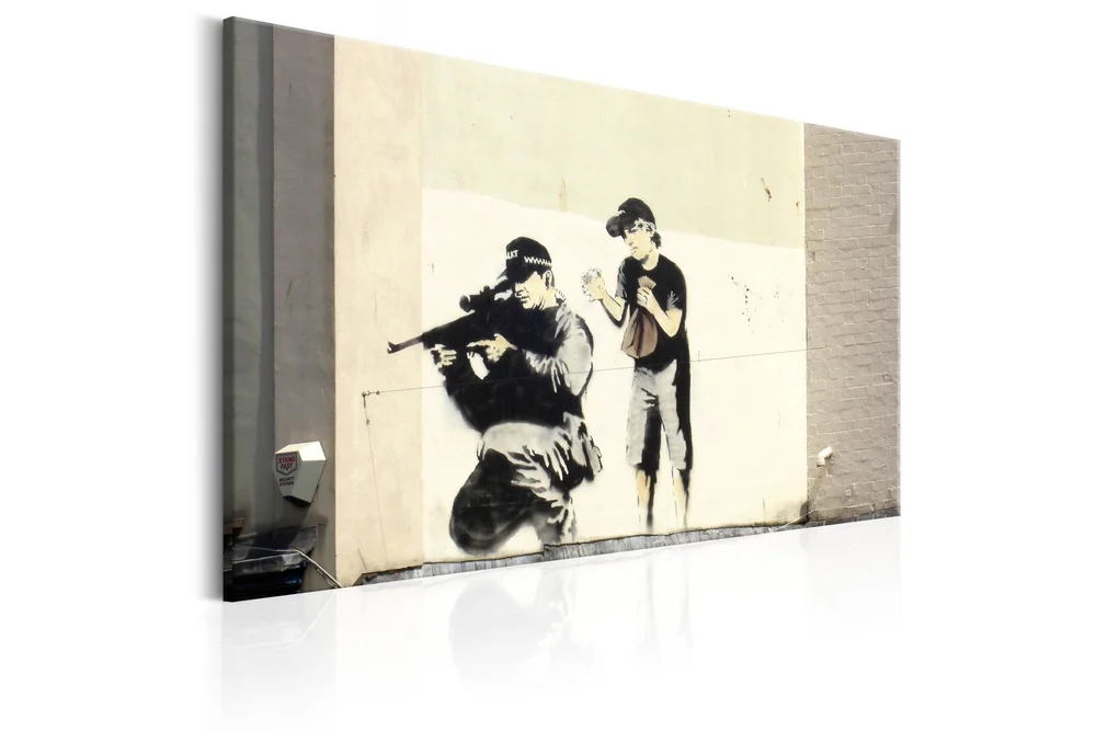 Tavla Sniper And Banksy 120x80 cm v:2623620