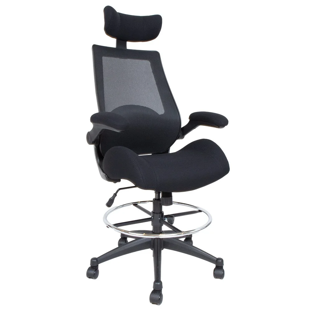 Kontorstol HOME4YOU Miller High Svart v:4685085