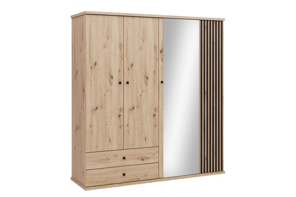Aldbrough Garderobeskap med Speil 200x213 cm v:6261622