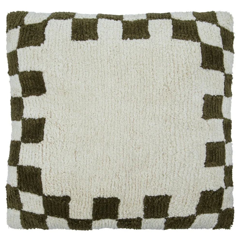Chess Putetrekk 50×50 cm, Grønn/Off-white v:4632841 Chess Putetrekk 50×50 cm, Grønn/Off-white v:4632841