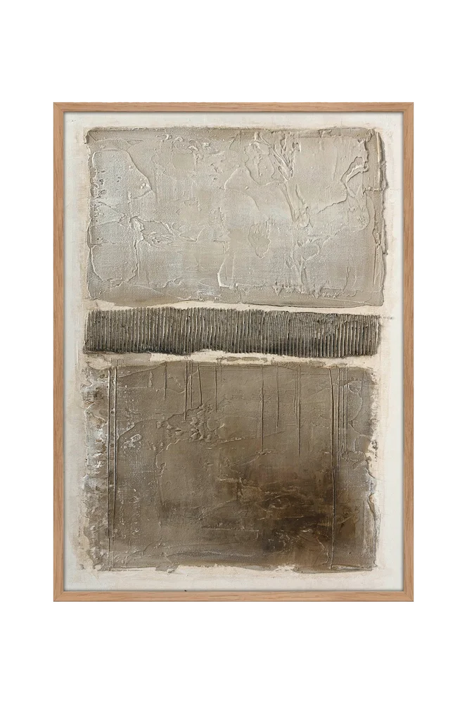Art Structure 1 / 50×70 Cm / Eik ramme – Beige – Dekor | m v:5155792 Art Structure 1 / 50×70 Cm / Eik ramme – Beige – Dekor | m v:5155792