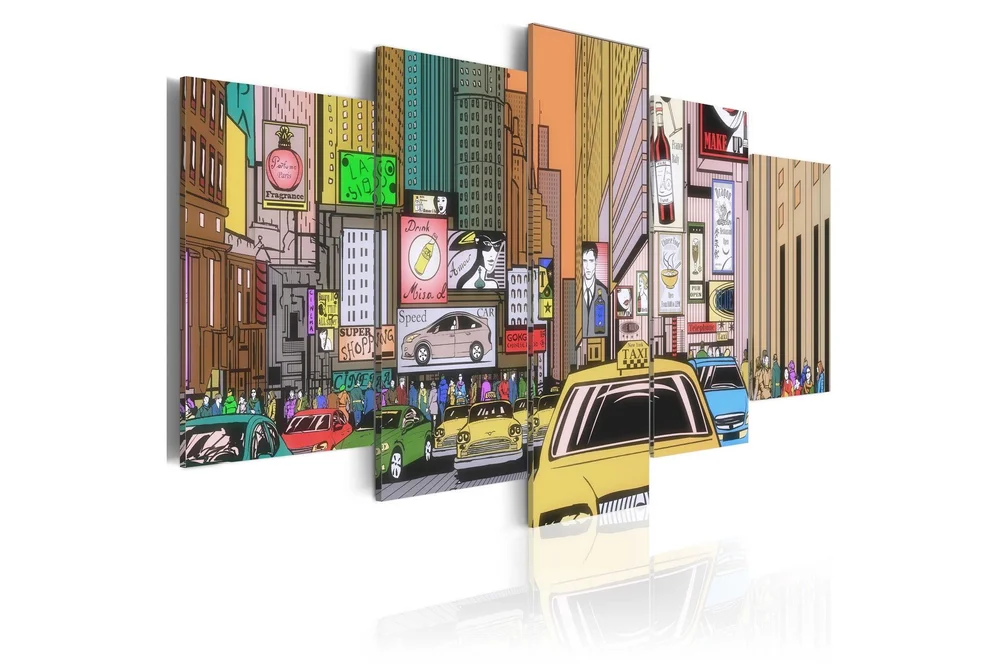 Bilde A Drawing Of A City 100×50 v:5736290