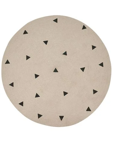 Barneteppe DURG Beige ø 140 cm Bomull v:7503541 Barneteppe DURG Beige ø 140 cm Bomull v:7503541