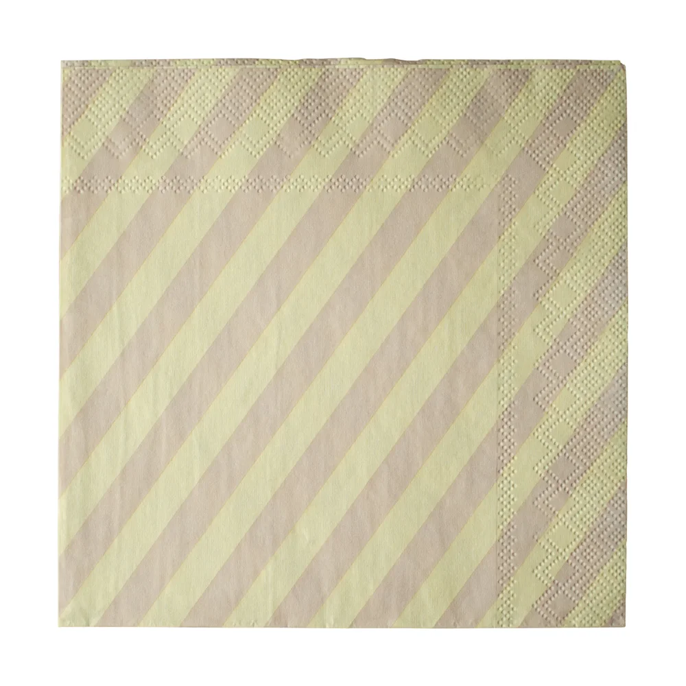 Stripe papirserviett 33x33 cm 20-pakn. v:4275068