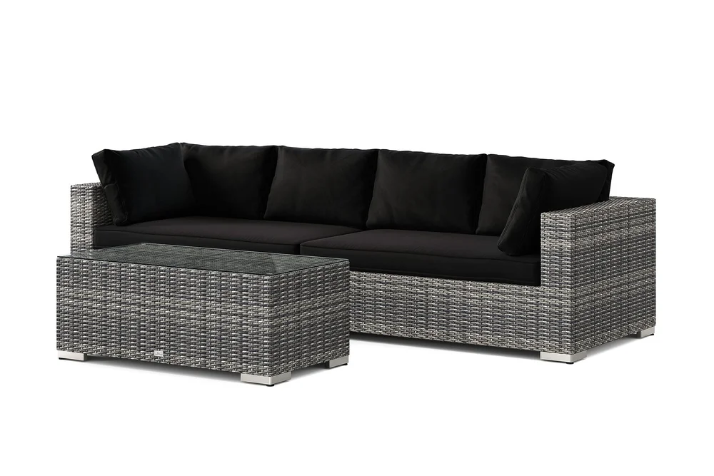 Bahamas utesofa 4-seters med bord v:3765345