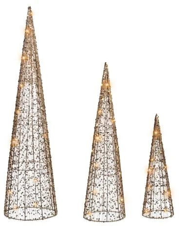 LED VEJLESO 40/60/80 cm Juletre Gull v:5668595 LED VEJLESO 40/60/80 cm Juletre Gull v:5668595