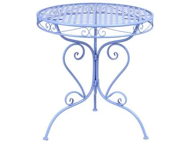 Bistrobord ALBINIA 70 cm 70 cm Metall Blå v:8346265