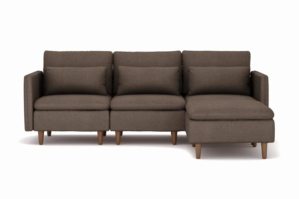 Lovis 3-seters sofa med vendbar sjeselong i stoff v:3015620