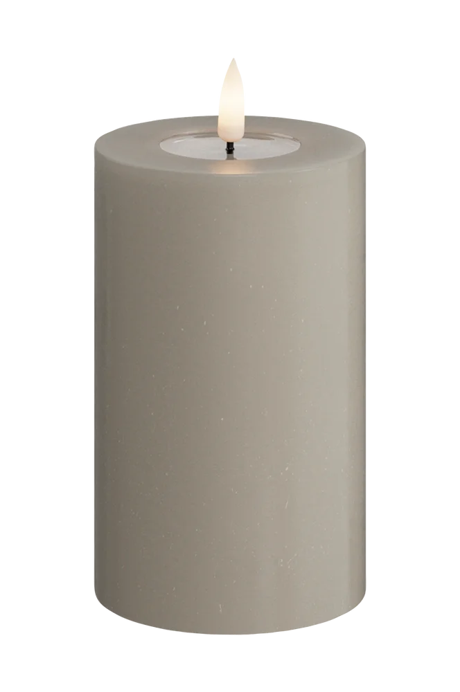 LED-søylelys 7,5x12,5 cm - Beige - Dekor | m v:3849598