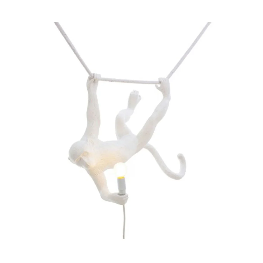Monkey Lamp Swing Av Harpisk, Hvit v:1707637 Monkey Lamp Swing Av Harpisk, Hvit v:1707637