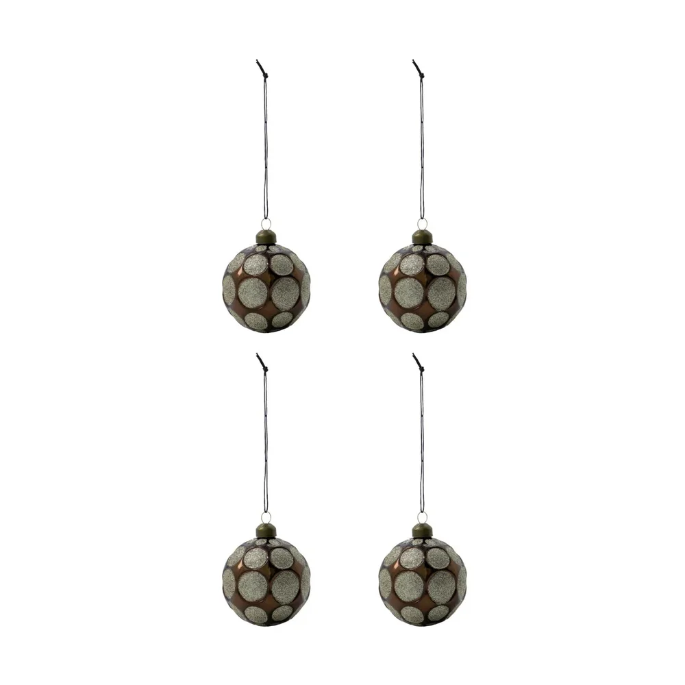 Auro julekule Ø8 cm 4-pk v:7578887 Auro julekule Ø8 cm 4-pk v:7578887