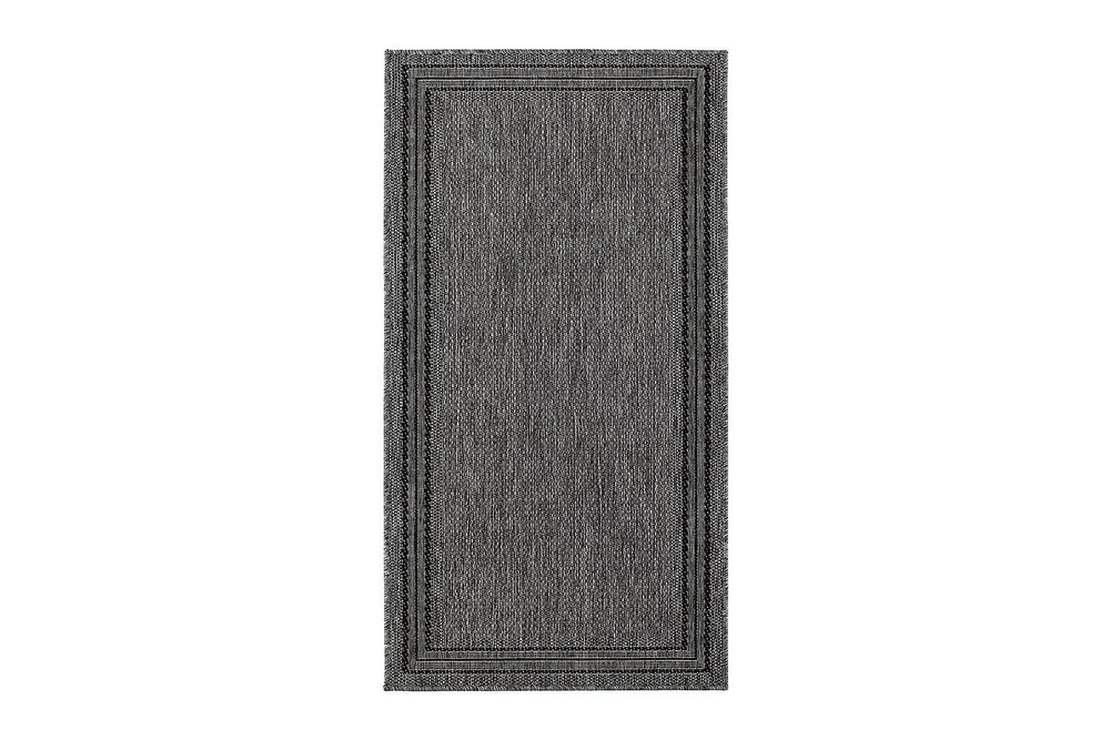 Flatvävd matta KM Home Antracit 80×340 cm v:4722419