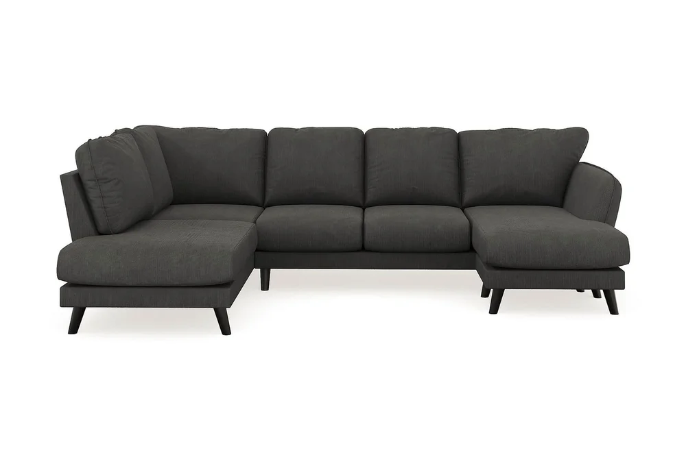 Trend Lyx 4-seters Høyrevendt U-formet Sofa med Divan og Sjeselong i Manchester v:8437785