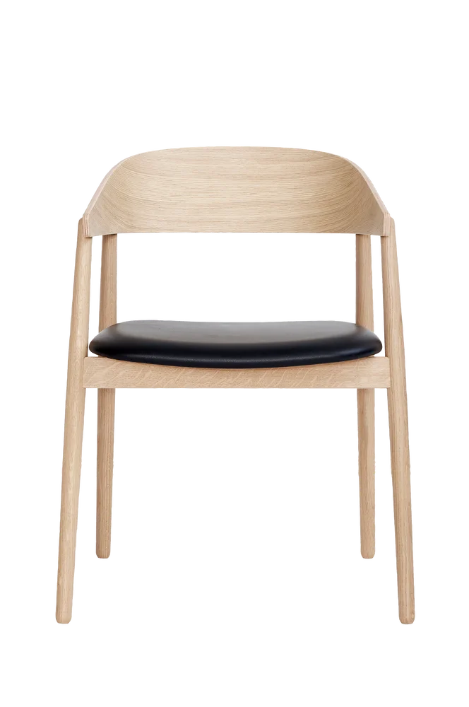 AC2 Stol med armlener, 2-pakning – Svart m v:458648