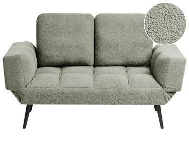 Sovesofa 2-seters BREKKE Bouclé Grønn v:4090762 Sovesofa 2-seters BREKKE Bouclé Grønn v:4090762