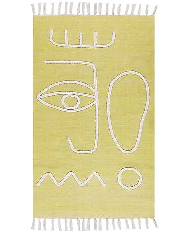 Uteteppe YAVU Gul 80 x 150 cm v:8755128 Uteteppe YAVU Gul 80 x 150 cm v:8755128