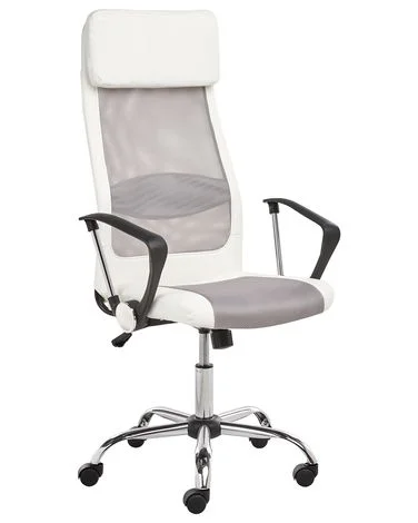 Kontorstol PIONEER Kunstskinn Hvit v:1337485