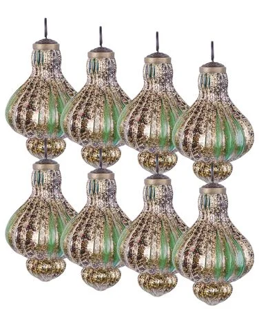 Sett med 8 julekuler BRILLANT Glass Grønn v:8197768 Sett med 8 julekuler BRILLANT Glass Grønn v:8197768