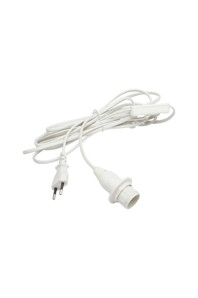 Ledningssett E14, 4 m – Hvit – Belysning | m v:2491802 Ledningssett E14, 4 m – Hvit – Belysning | m v:2491802